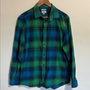 Old Navy Men's Vibrant Plaid Flannel  Shirt